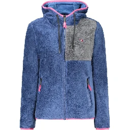 Blue Polyester Womens Sweatshirt