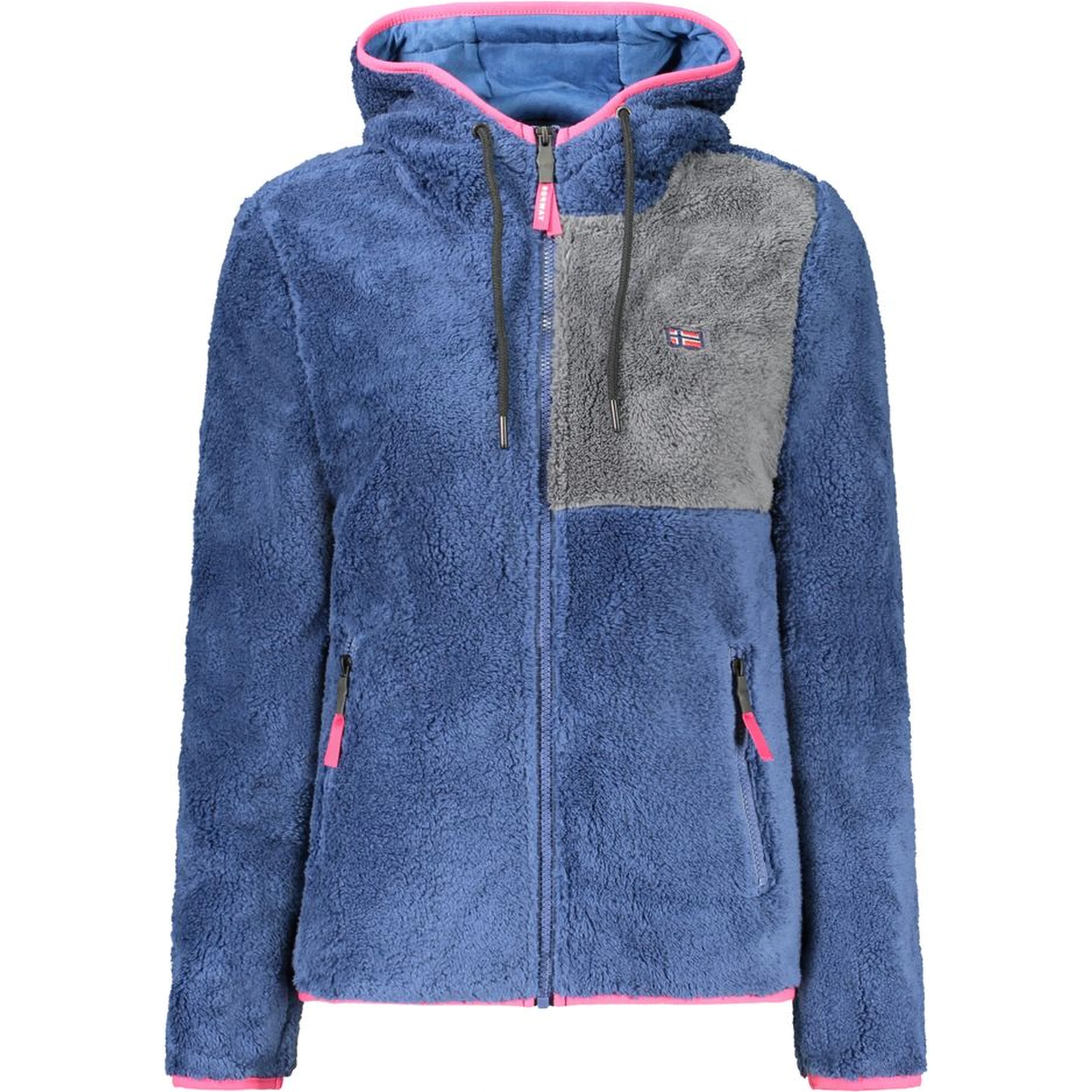 Blue Polyester Womens Sweatshirt