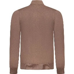 Brown Polyester Men's Sweater