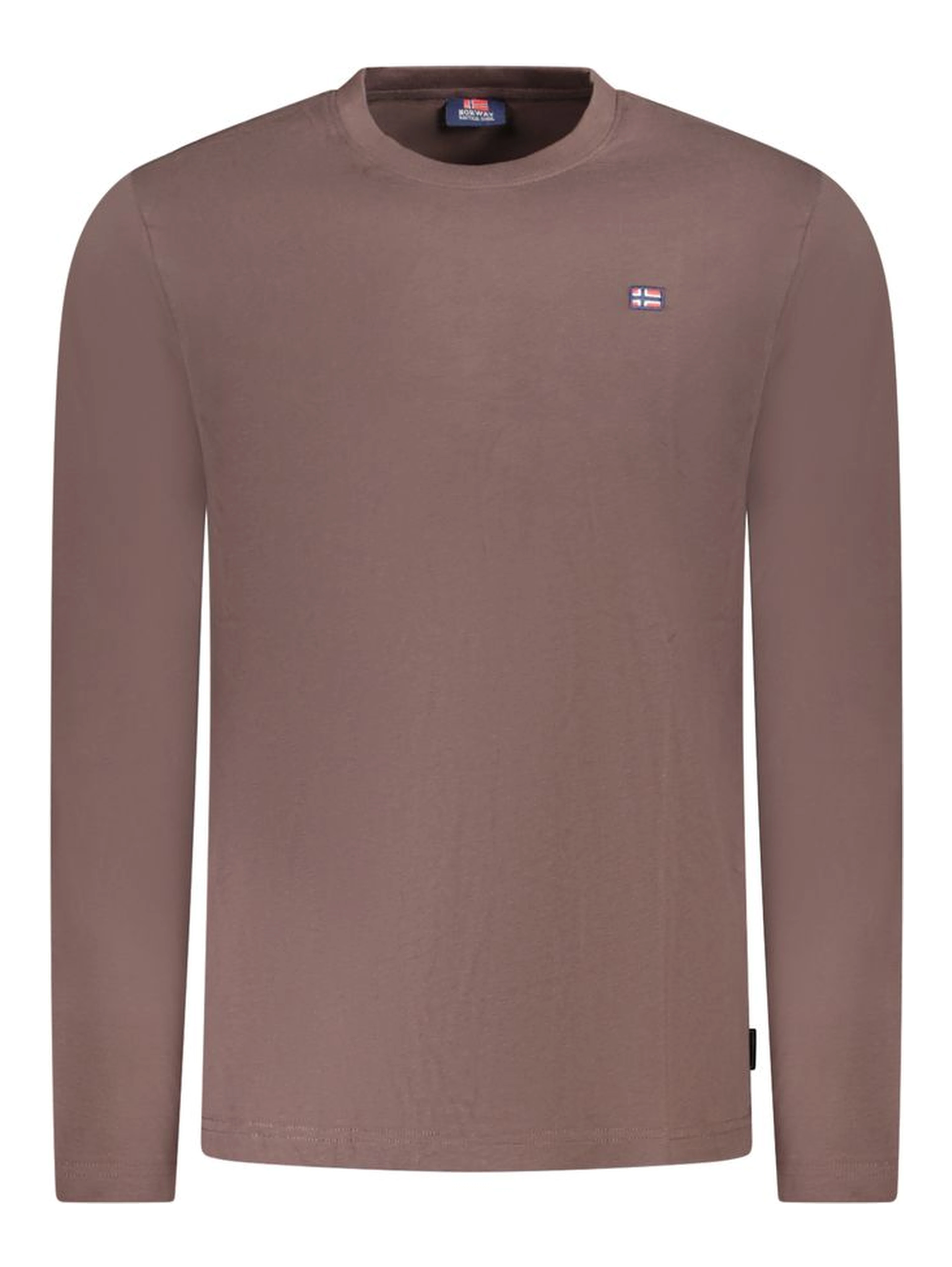 Brown Cotton Men's T-Shirt