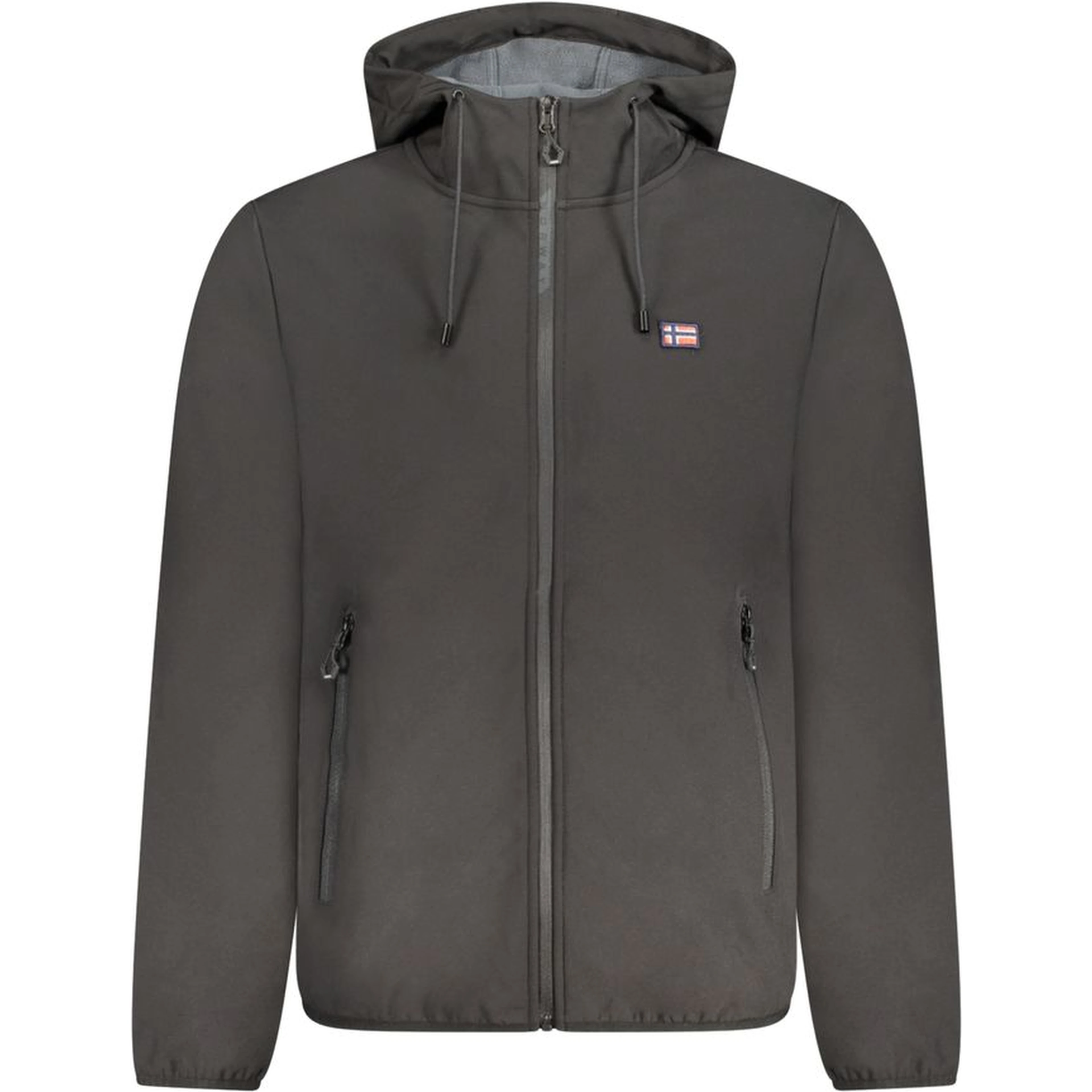 Black Polyester Men's Jacket