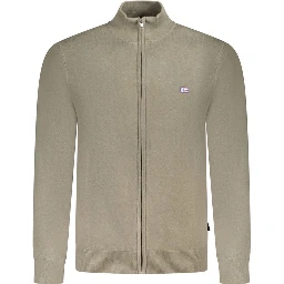 Green Polyester Men's Sweater