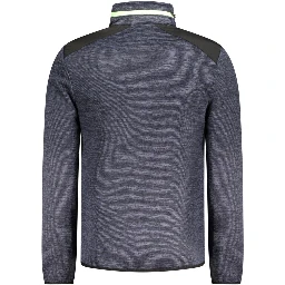 Blue Polyester Men's Jacket
