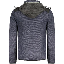 Blue Polyester Men's Jacket