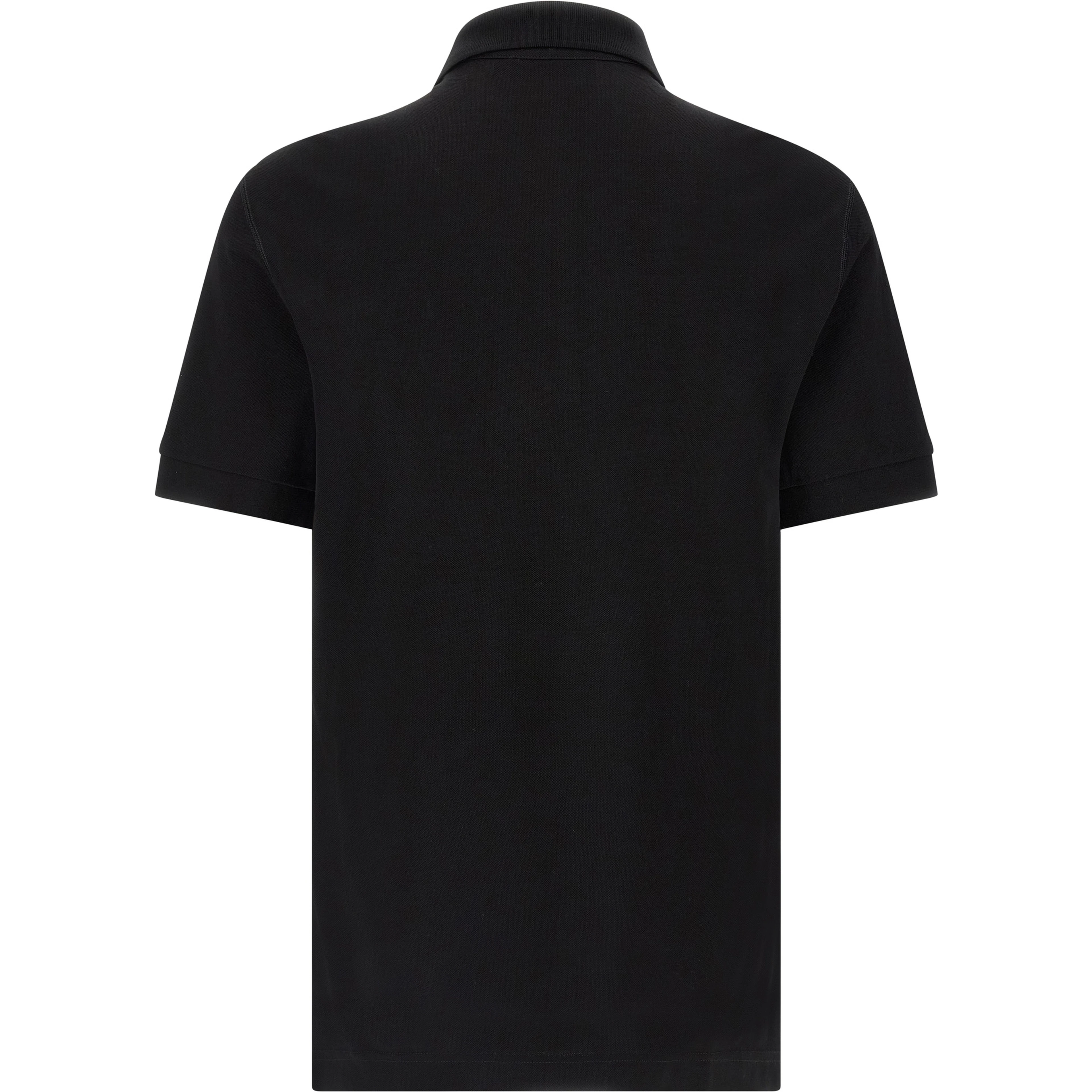 Black Cotton Polo Shirt
