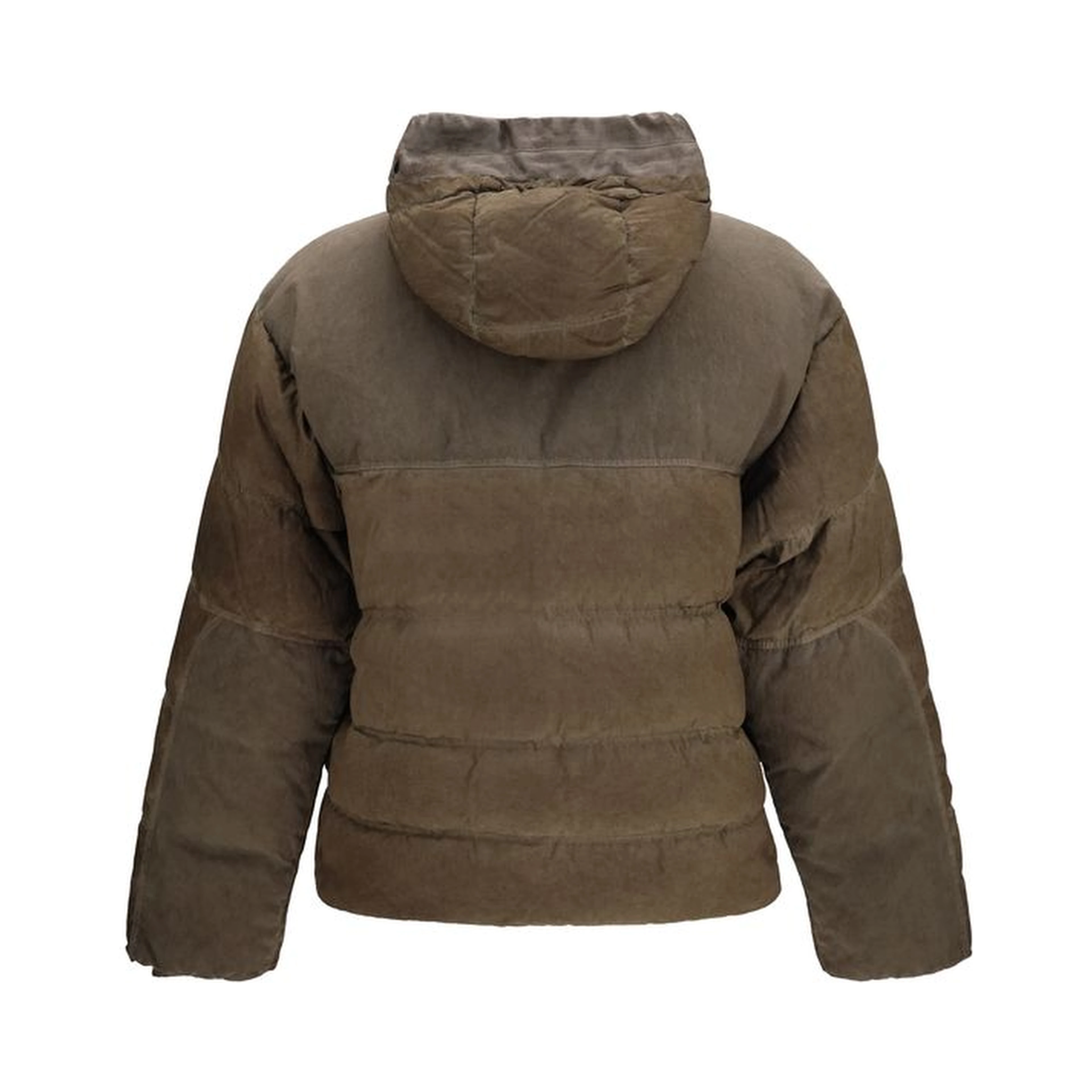 Brown Polyamide Full-Length Jacket