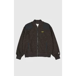 Black Polyester Bomber