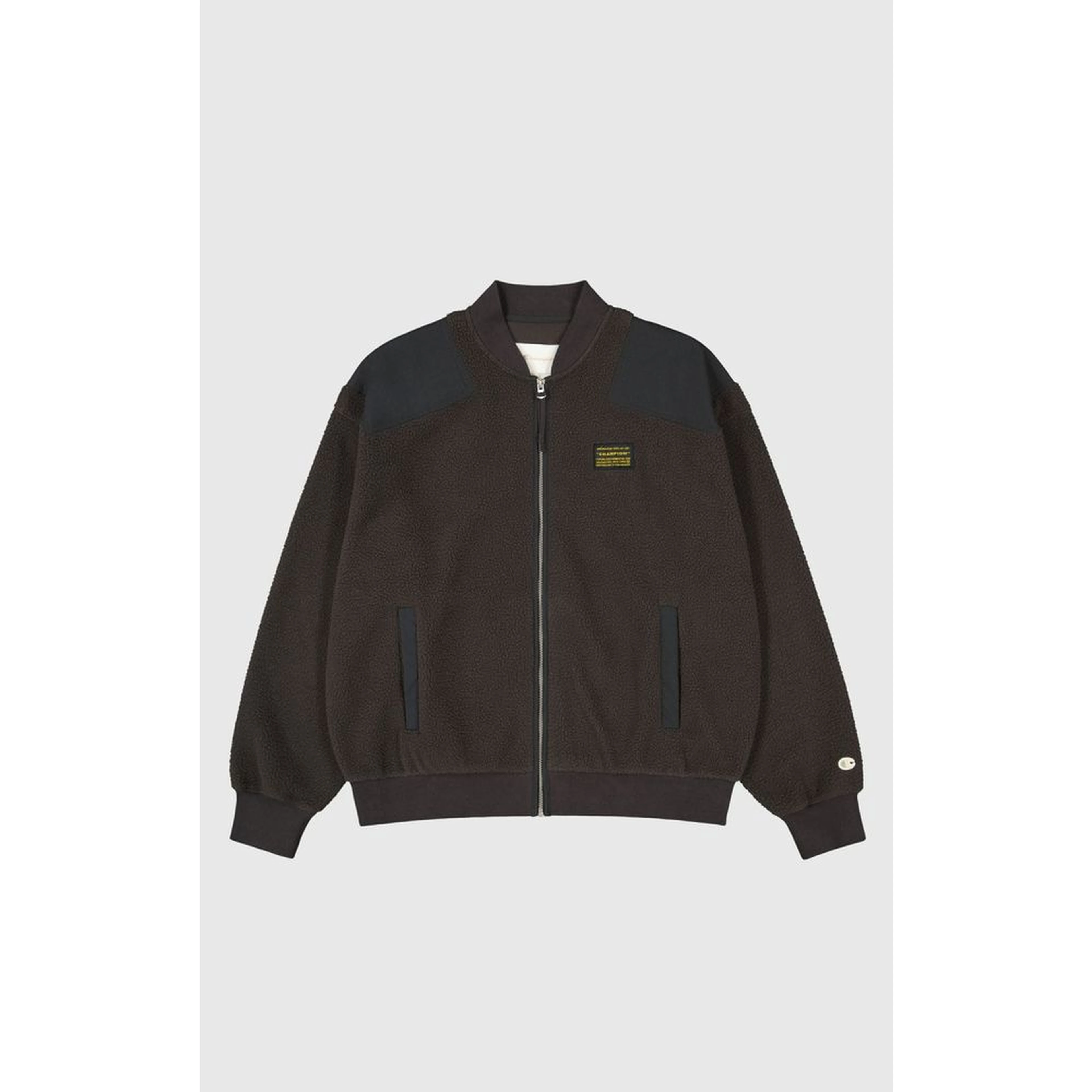 Black Polyester Bomber