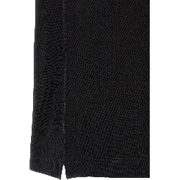 Black Cotton Polo Shirt