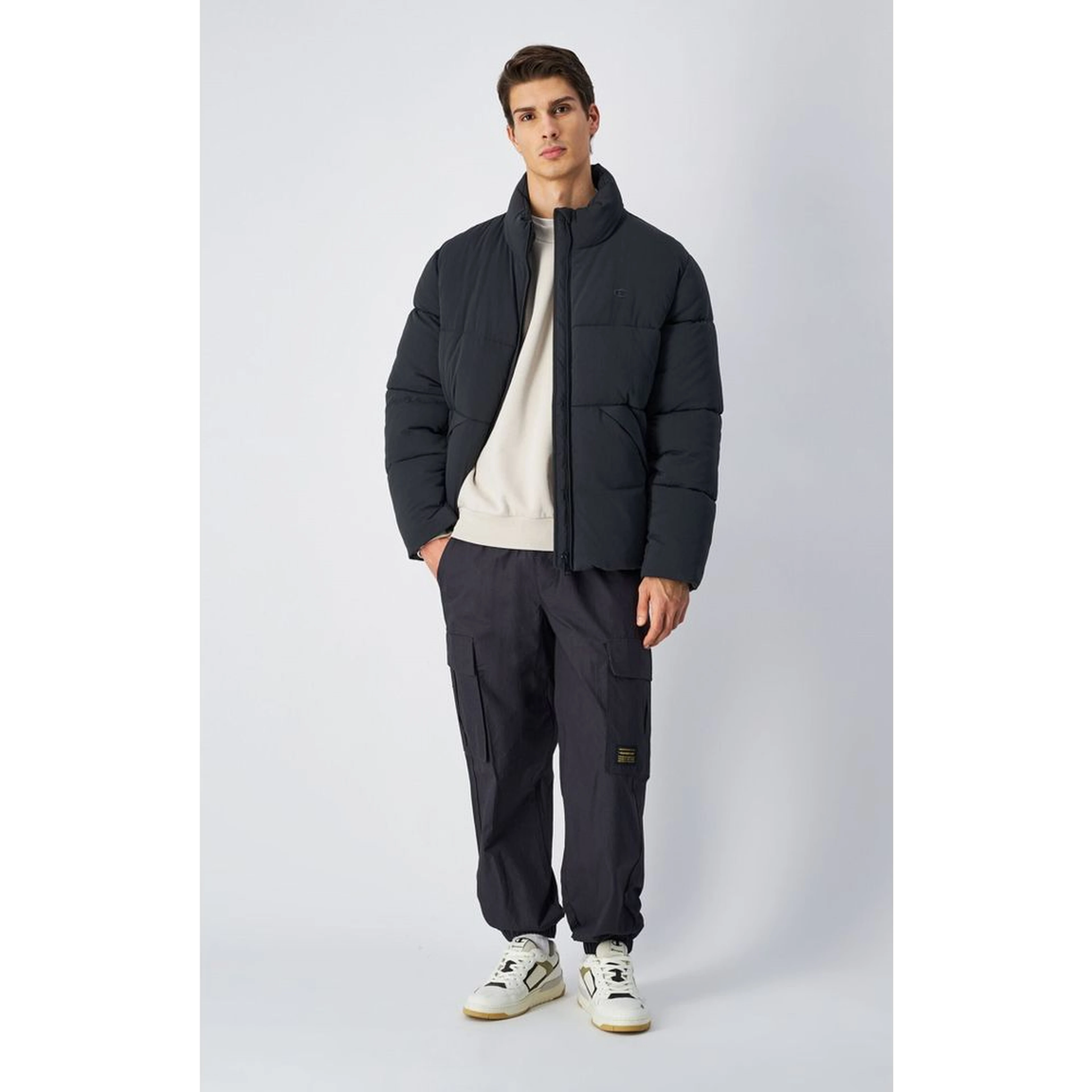 Black Polyamide Parka