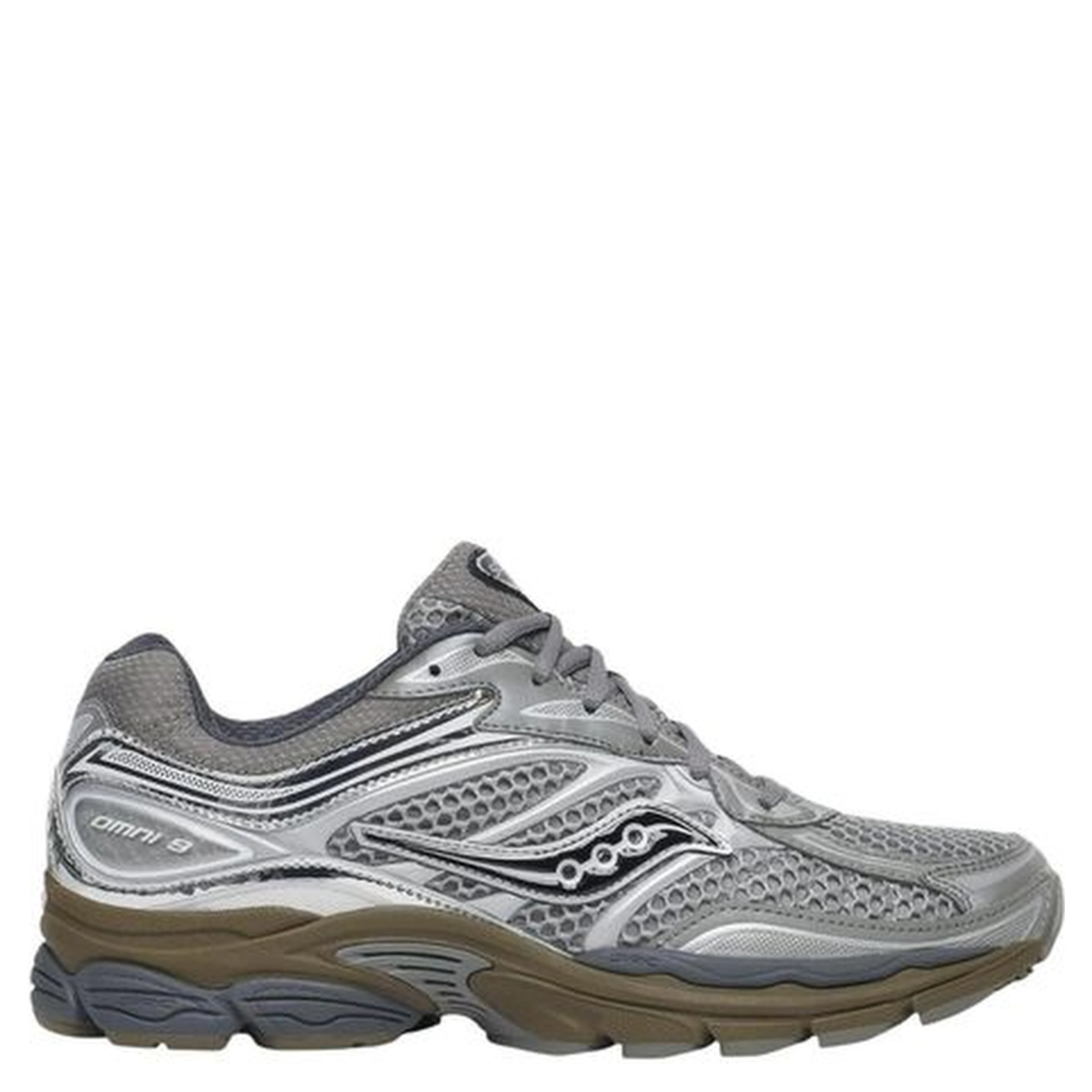 Silver Synthetic Athletic Sneakers