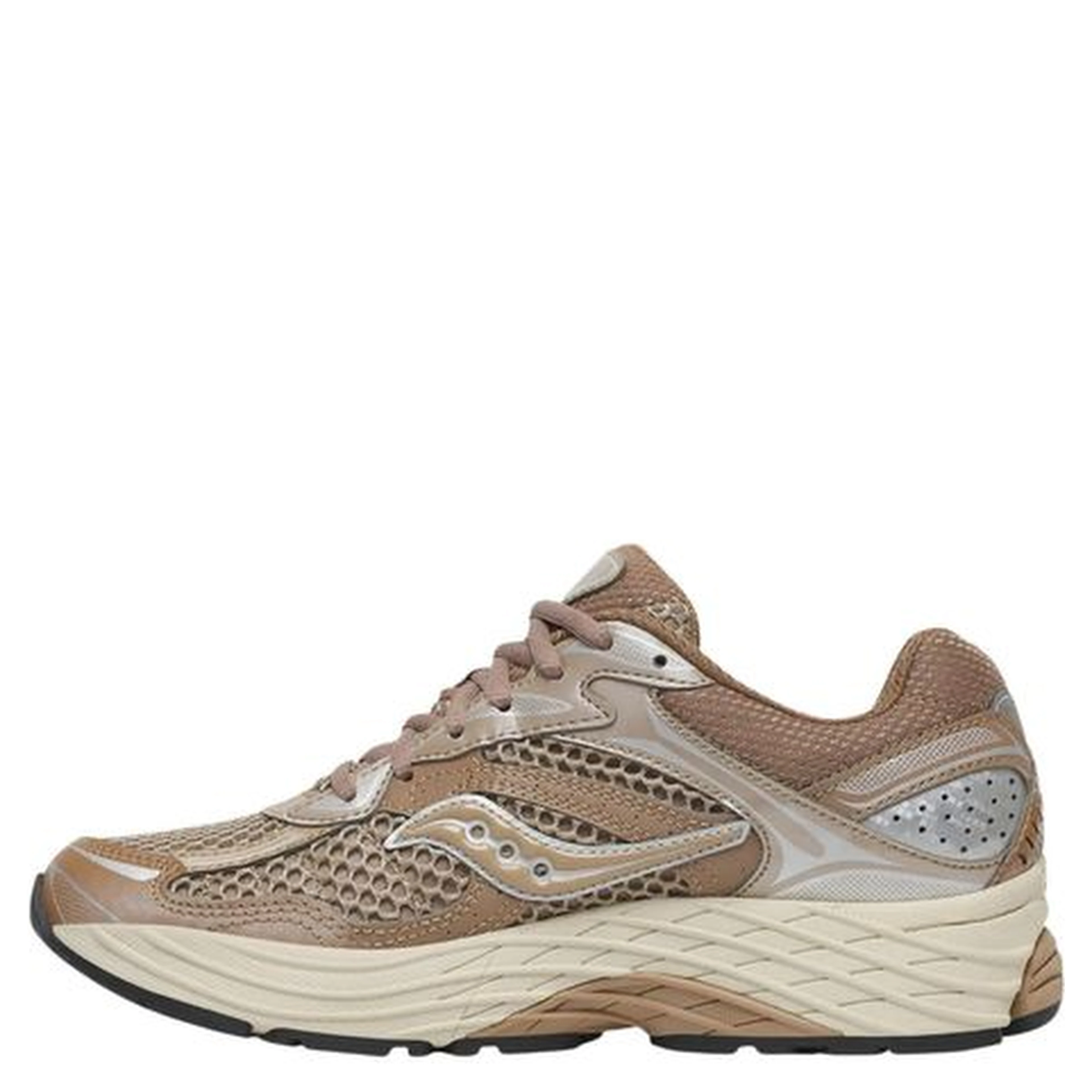 Beige Synthetic Athletic Sneakers