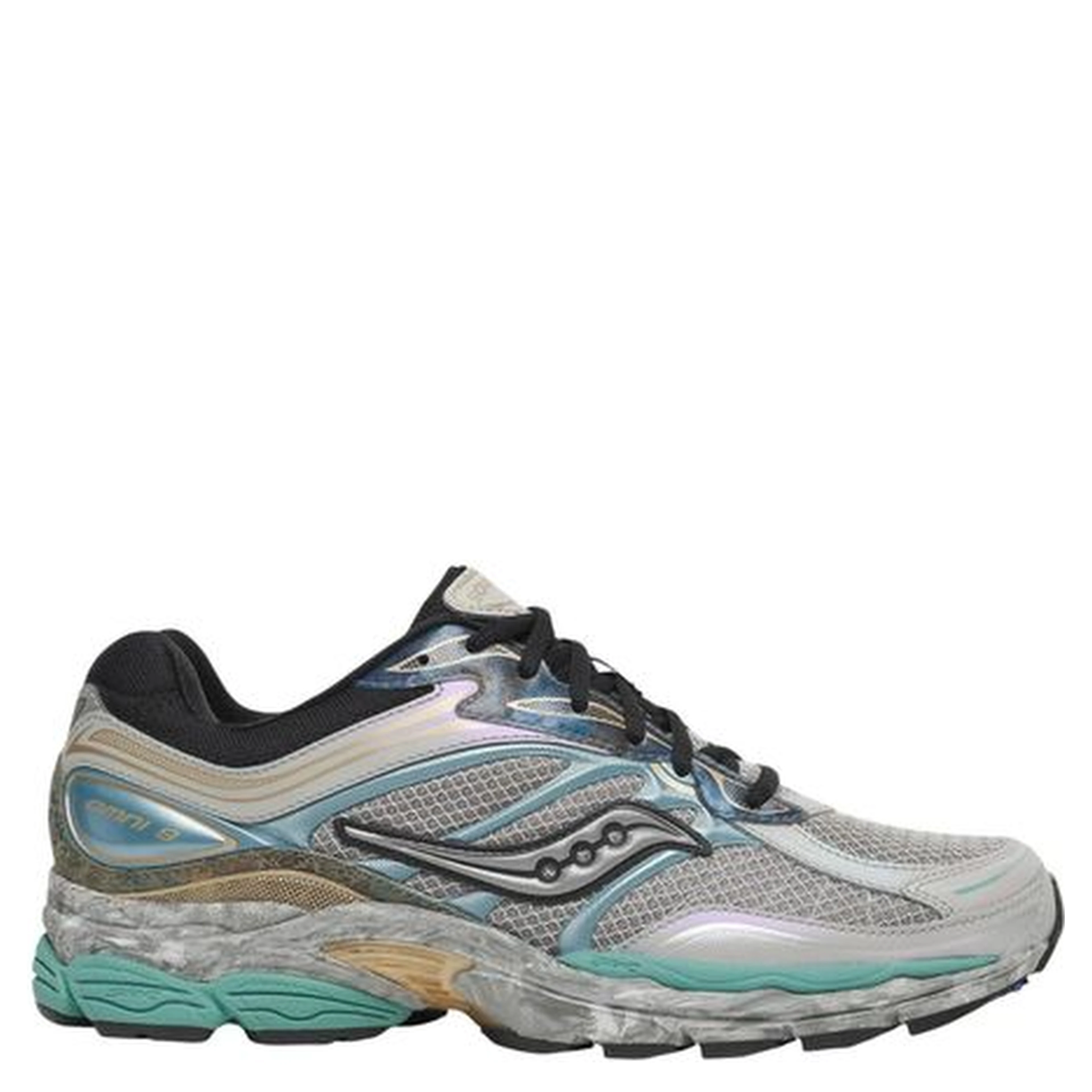 Gray Synthetic Athletic Sneakers