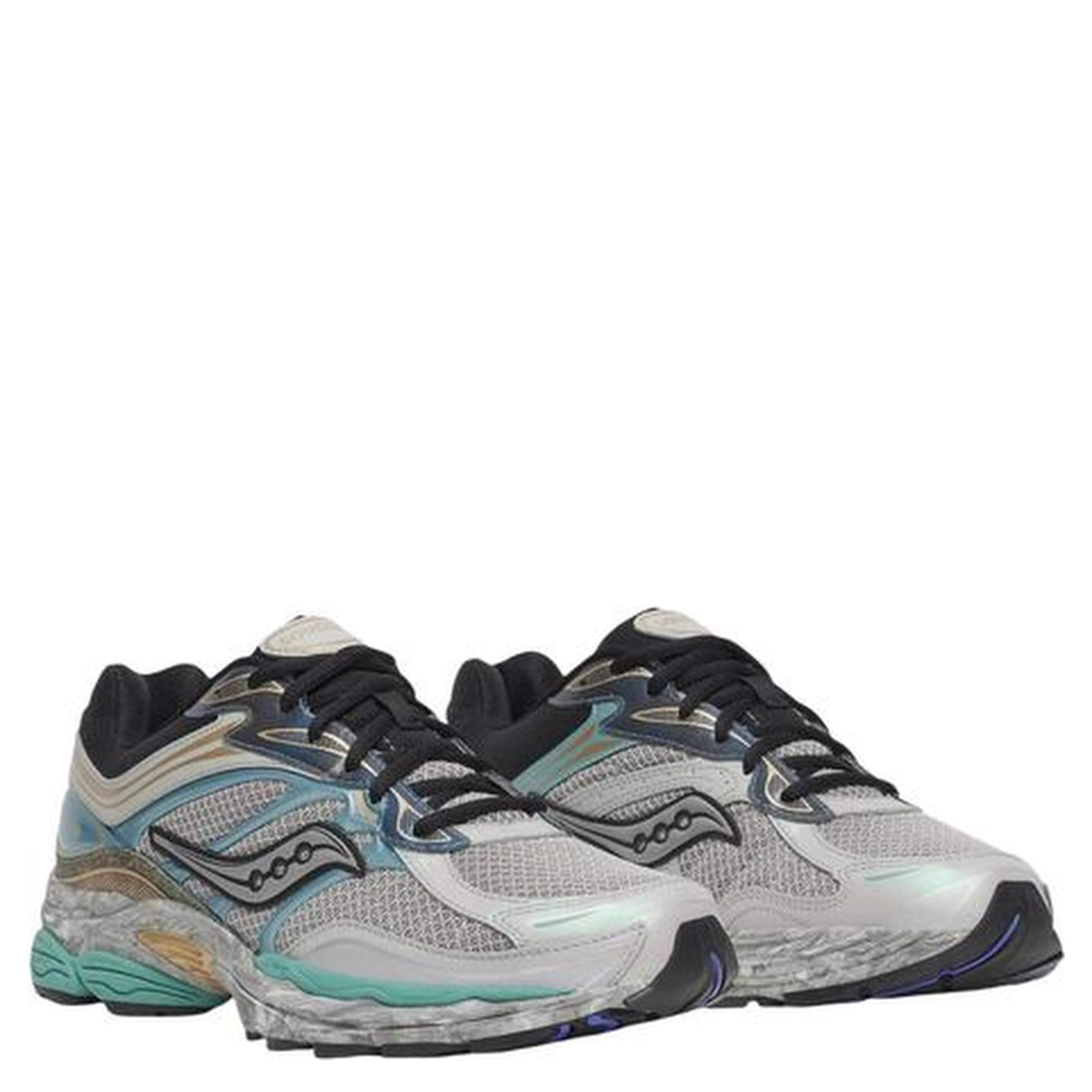 Gray Synthetic Athletic Sneakers