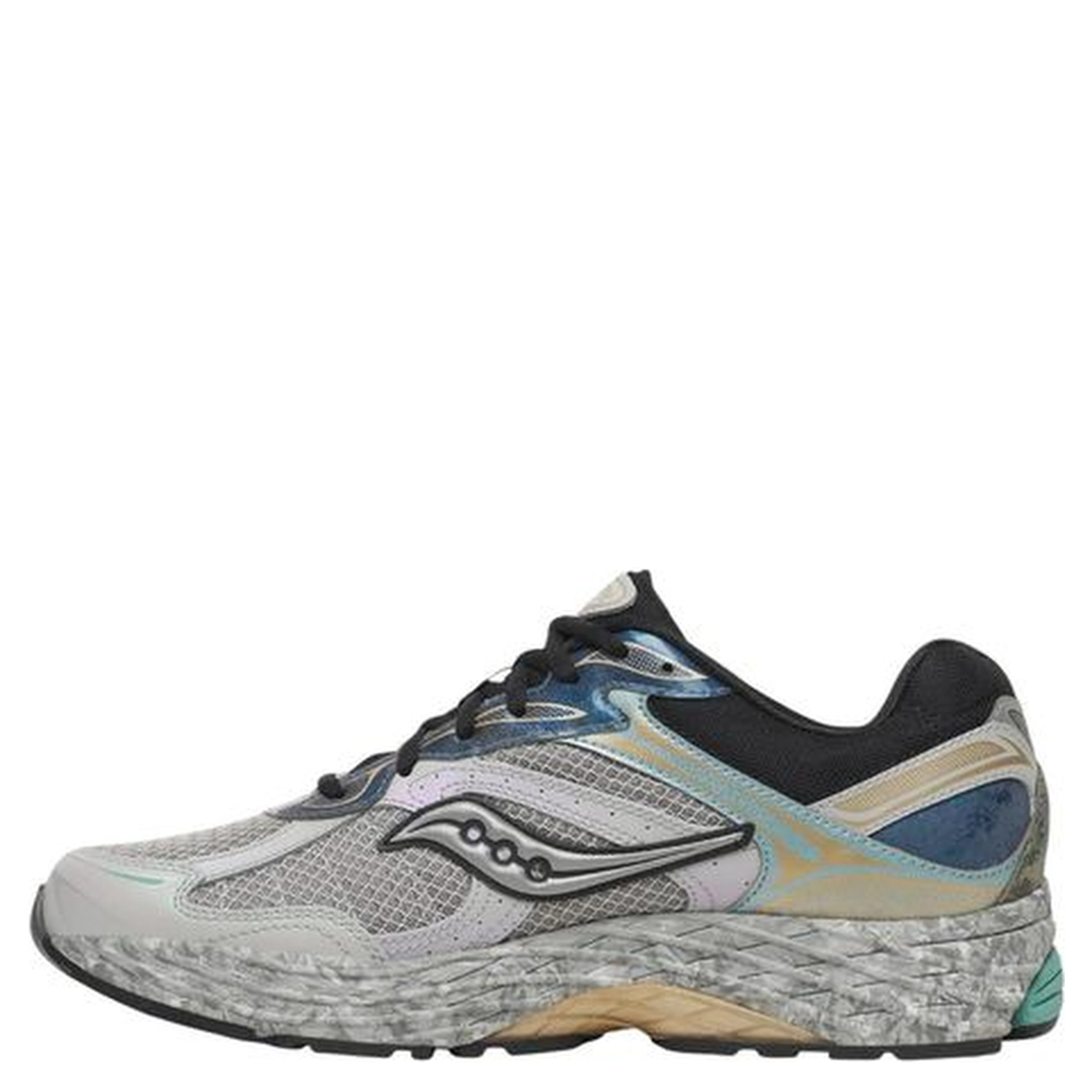 Gray Synthetic Athletic Sneakers
