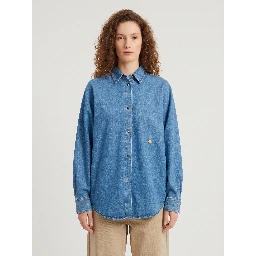 Blue denim shirt