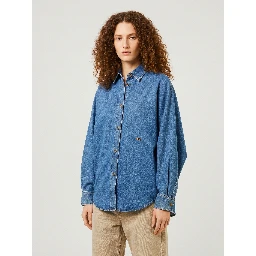 Blue denim shirt