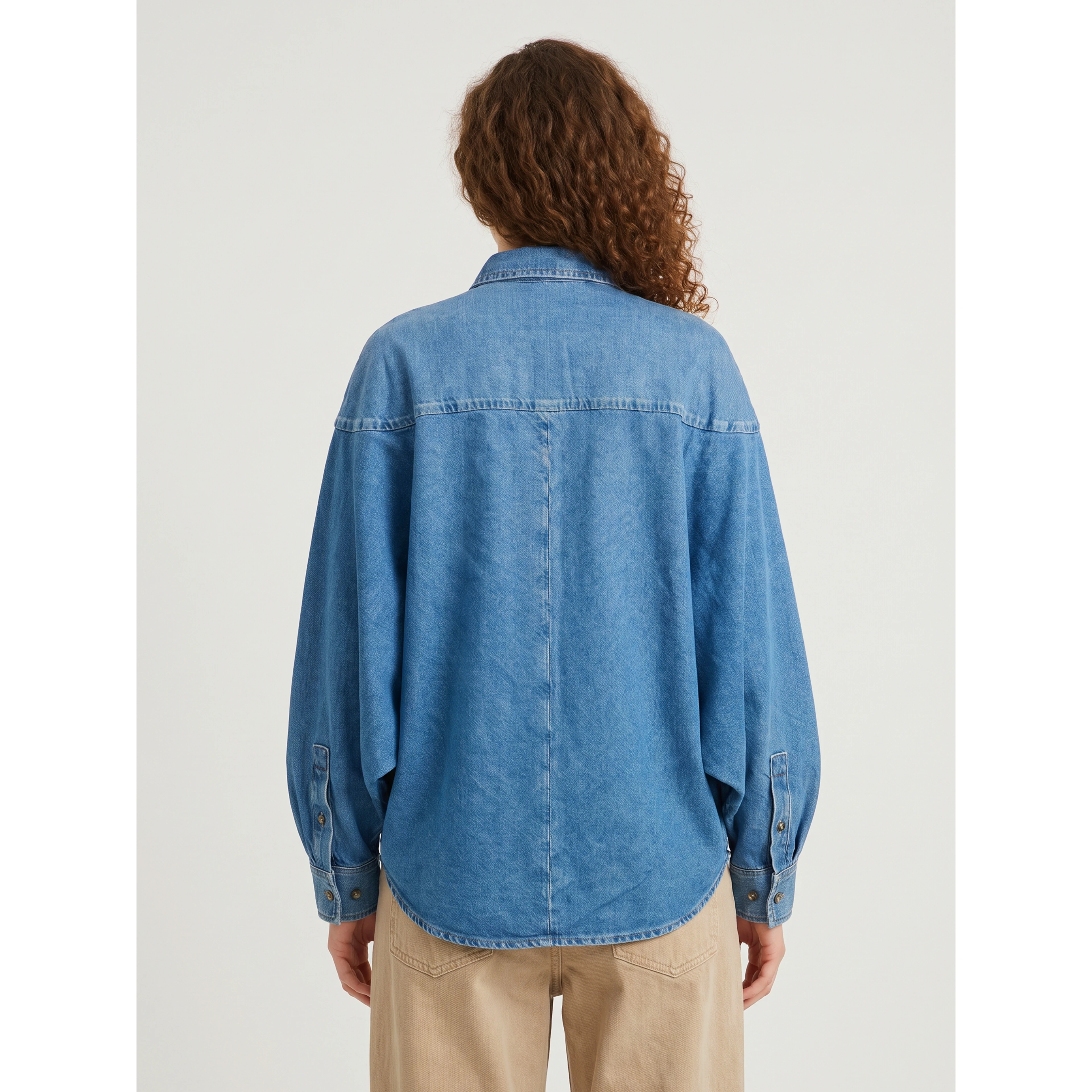 Blue denim shirt