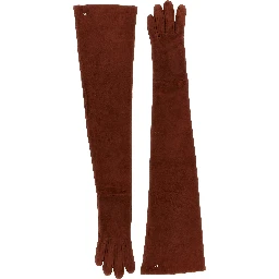 Brown Lamb Leather Gloves