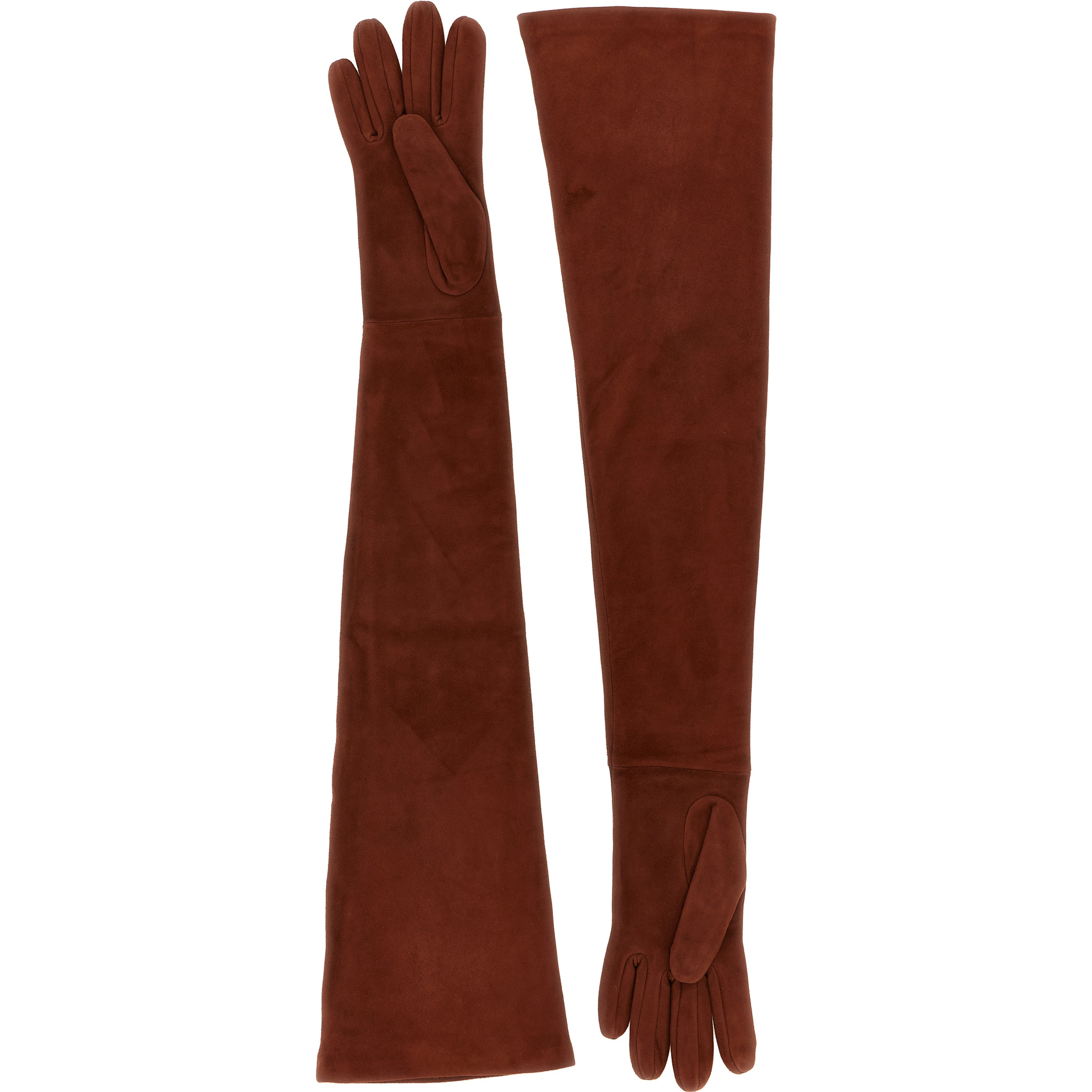 Brown Lamb Leather Gloves