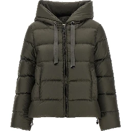 Bicolor Polyester Full-Length Jacket