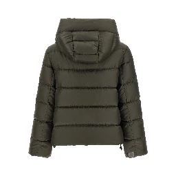 Bicolor Polyester Full-Length Jacket