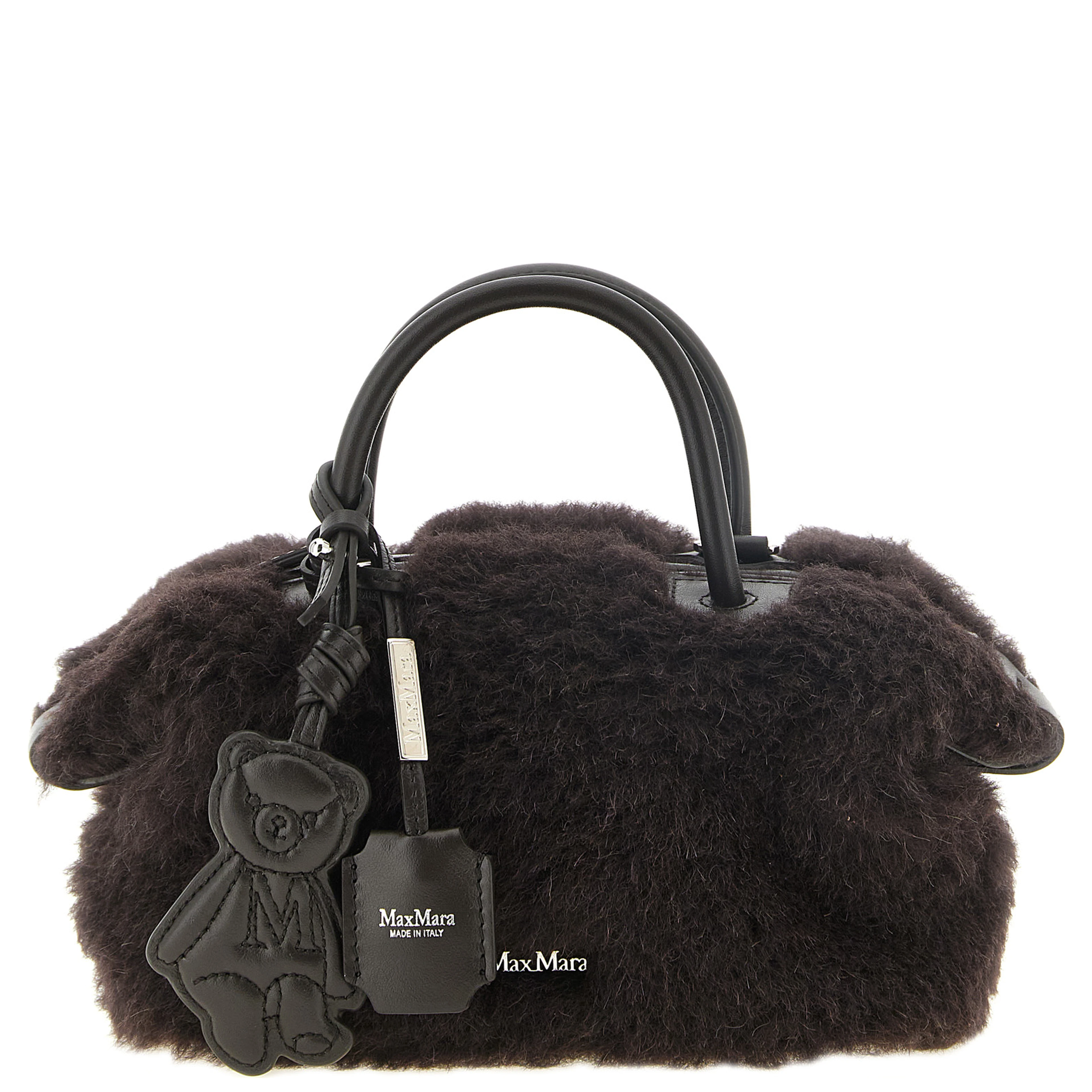 Brown Alpaca Leather Handbag