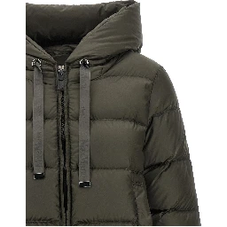 Bicolor Polyester Full-Length Jacket