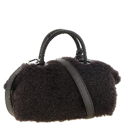 Brown Alpaca Leather Handbag