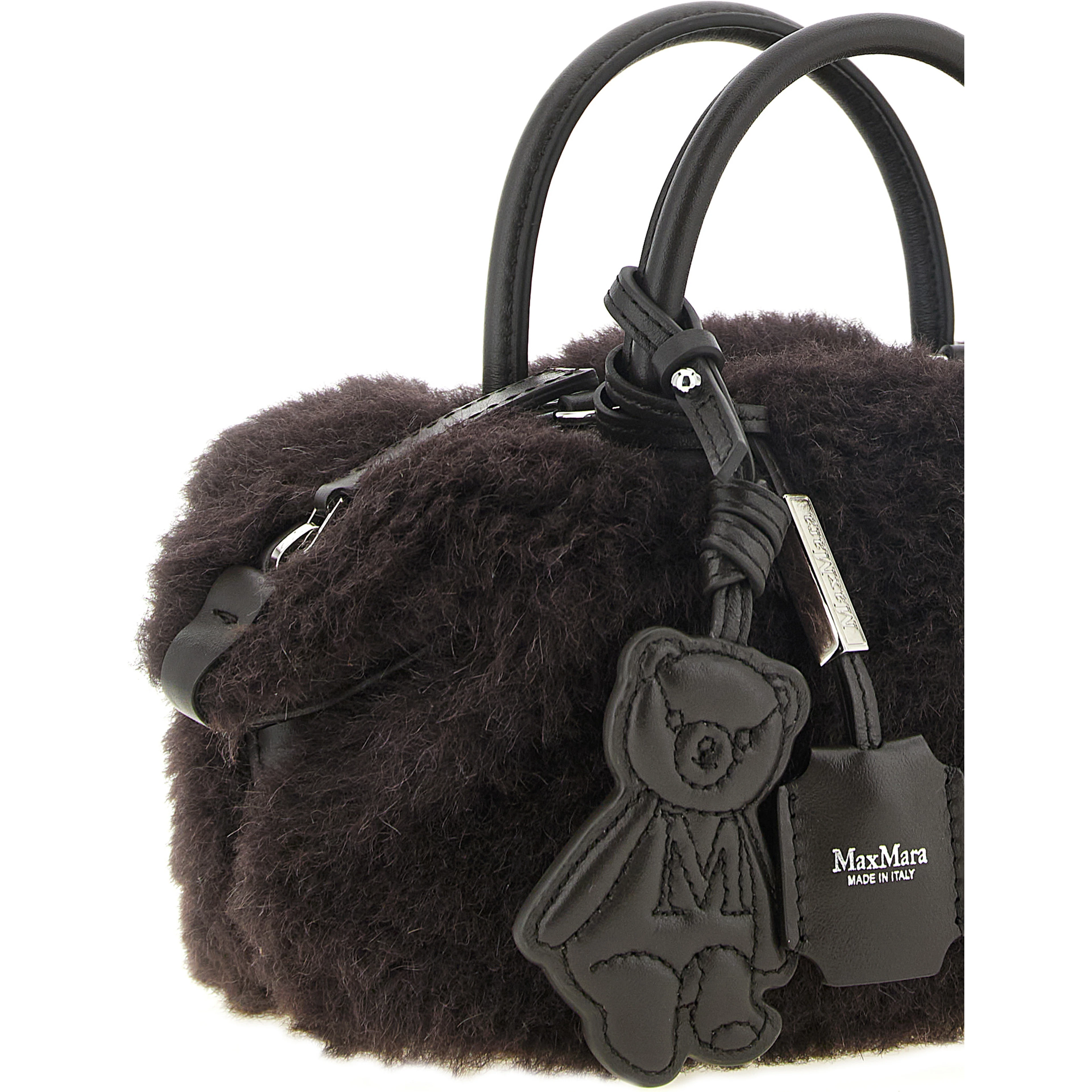 Brown Alpaca Leather Handbag