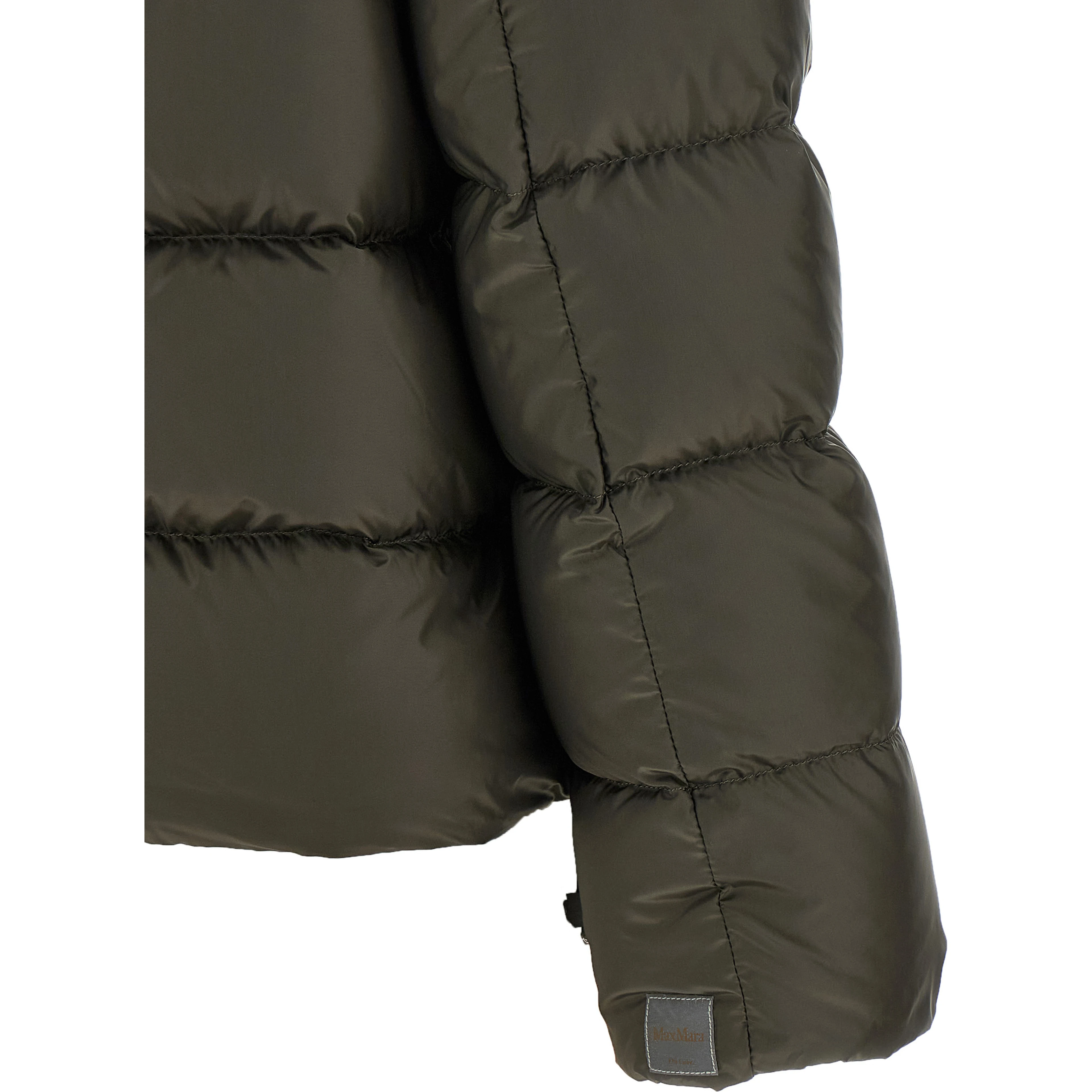 Bicolor Polyester Full-Length Jacket