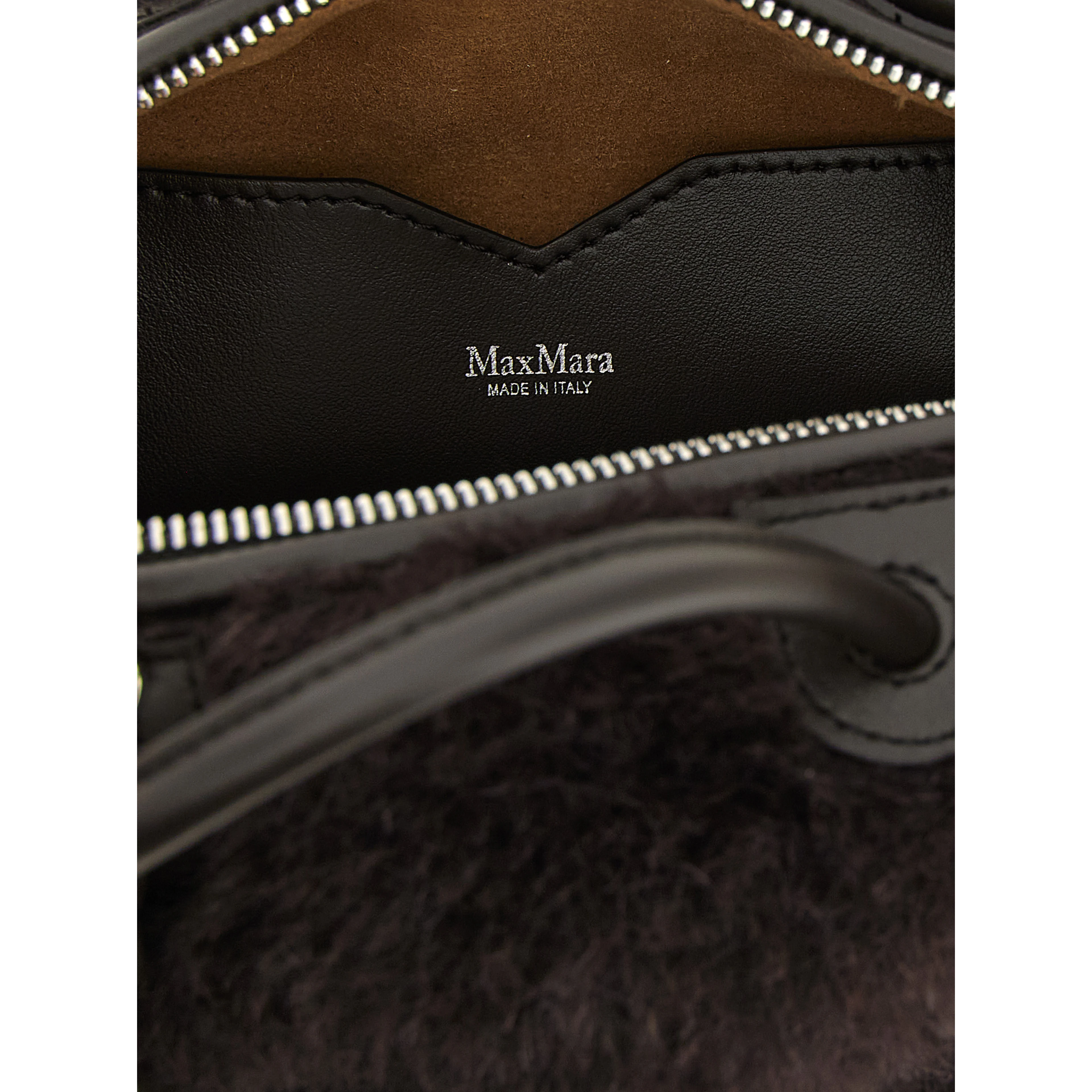 Brown Alpaca Leather Handbag
