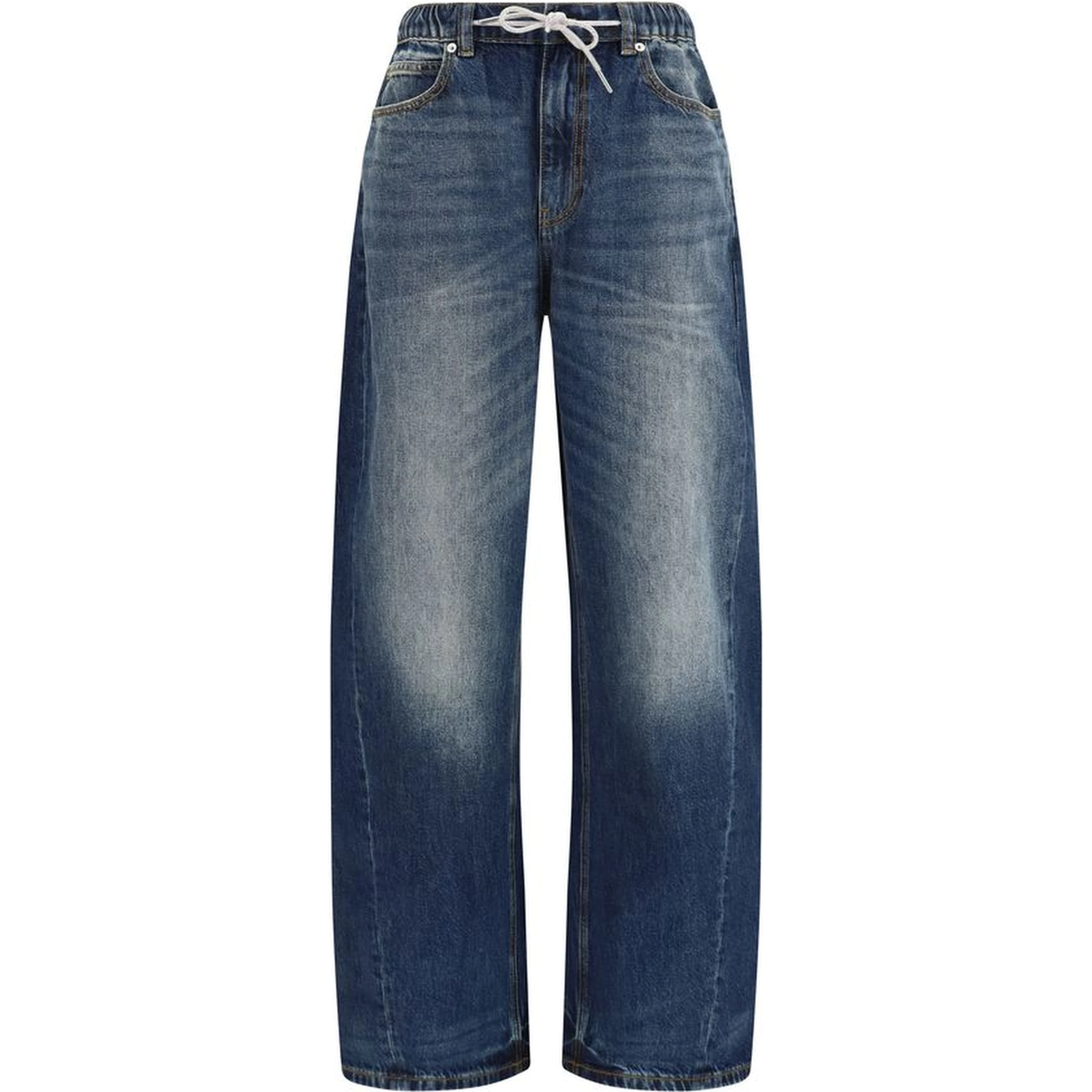 Blue Cotton Relaxed Fit Jeans