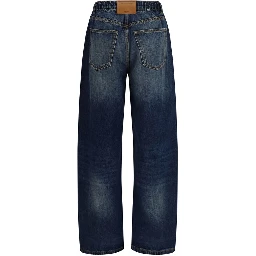 Blue Cotton Relaxed Fit Jeans