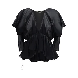 Black Silk Blouse