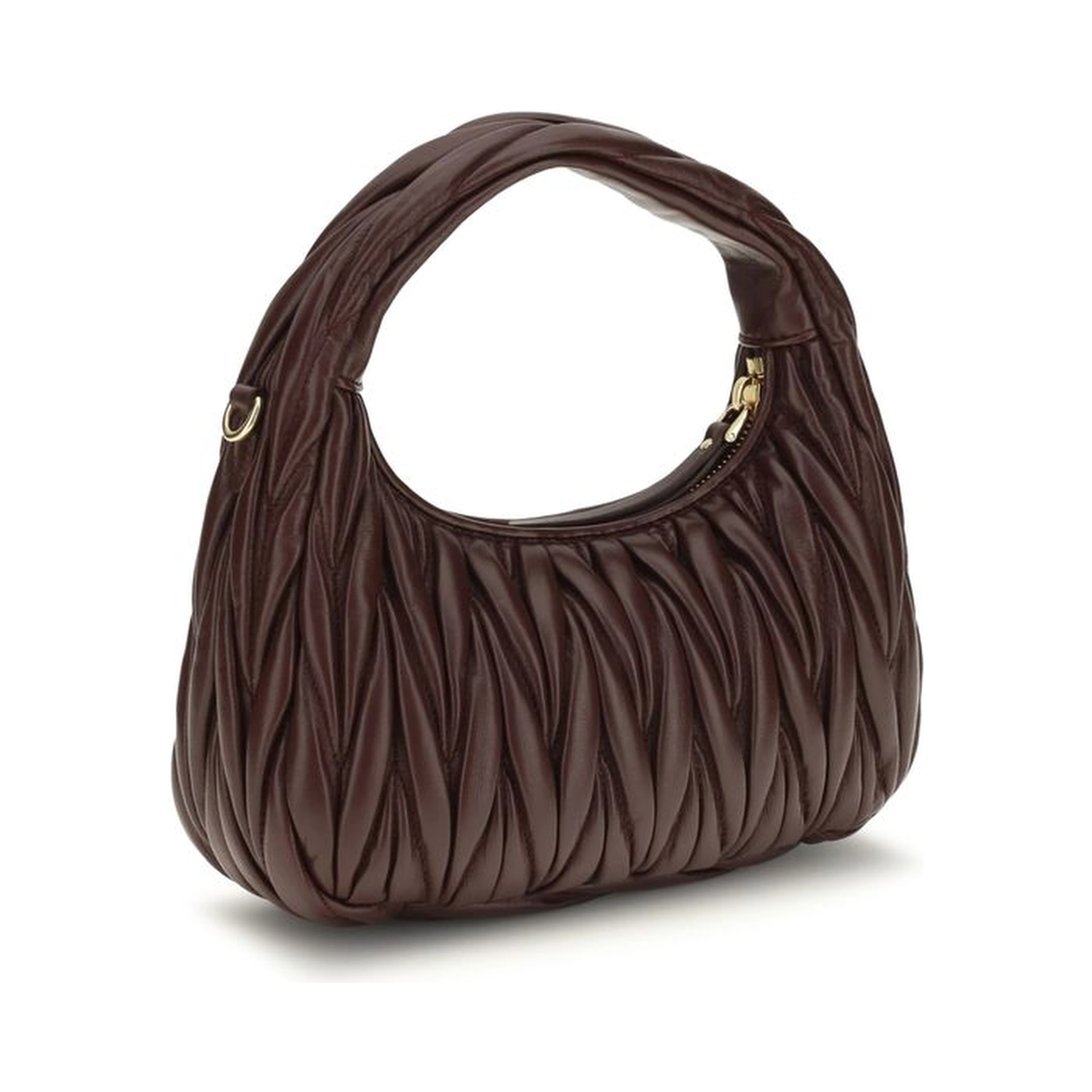 Bordeaux Calf Leather Bos Taurus Shoulder Bag