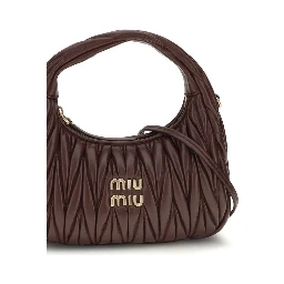 Bordeaux Calf Leather Bos Taurus Shoulder Bag