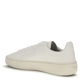 White Calf Leather Bos Taurus Low Top Sneakers