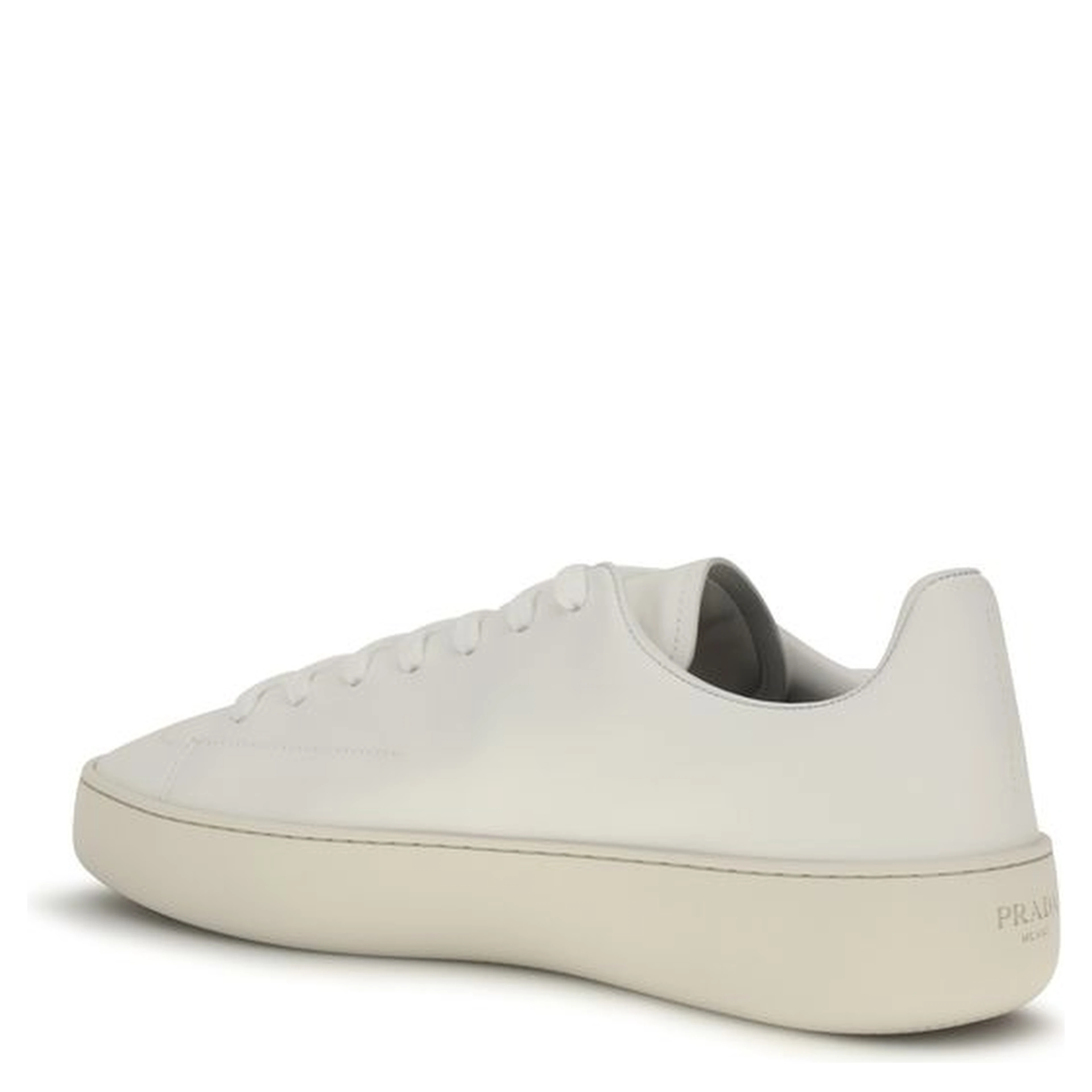 White Calf Leather Bos Taurus Low Top Sneakers
