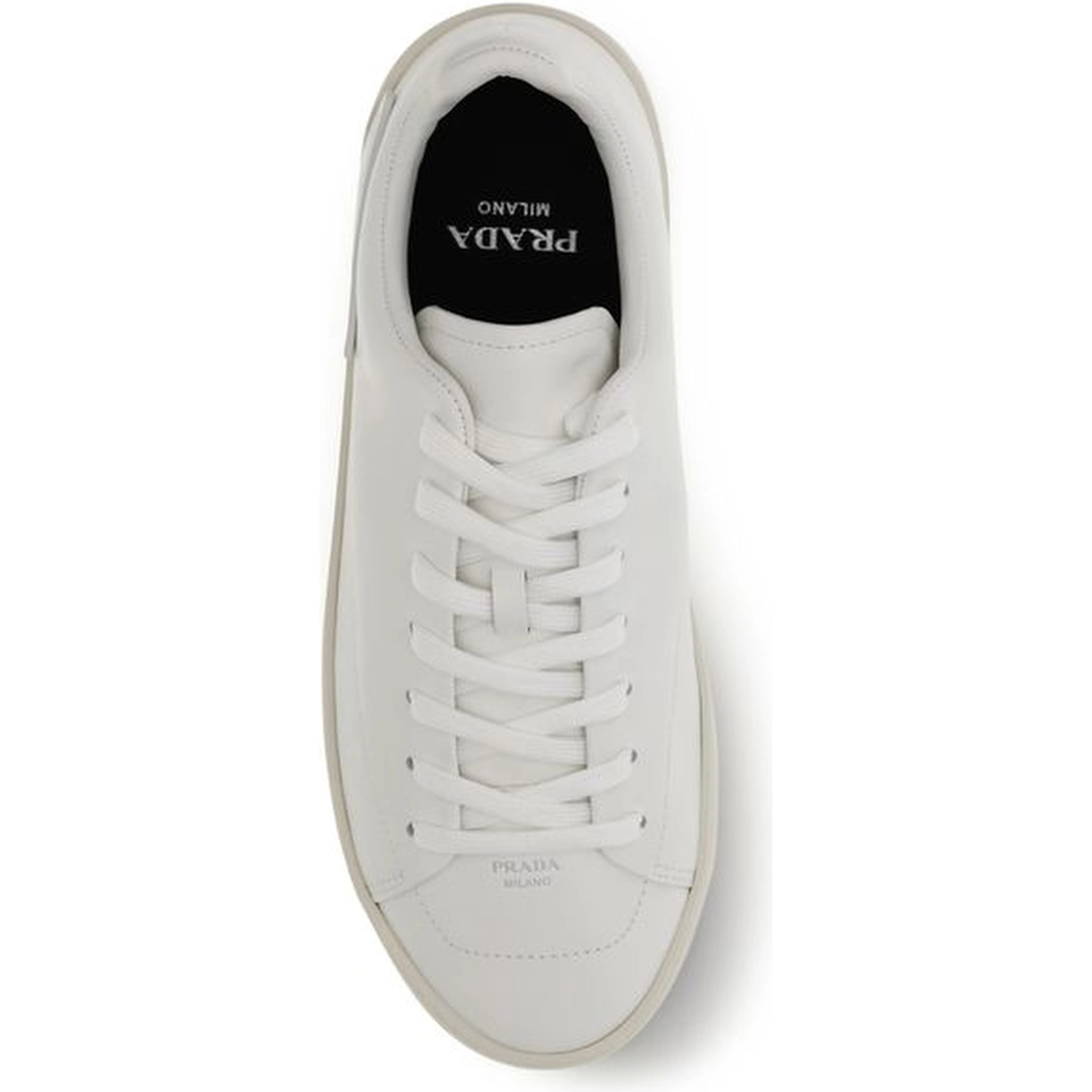 White Calf Leather Bos Taurus Low Top Sneakers