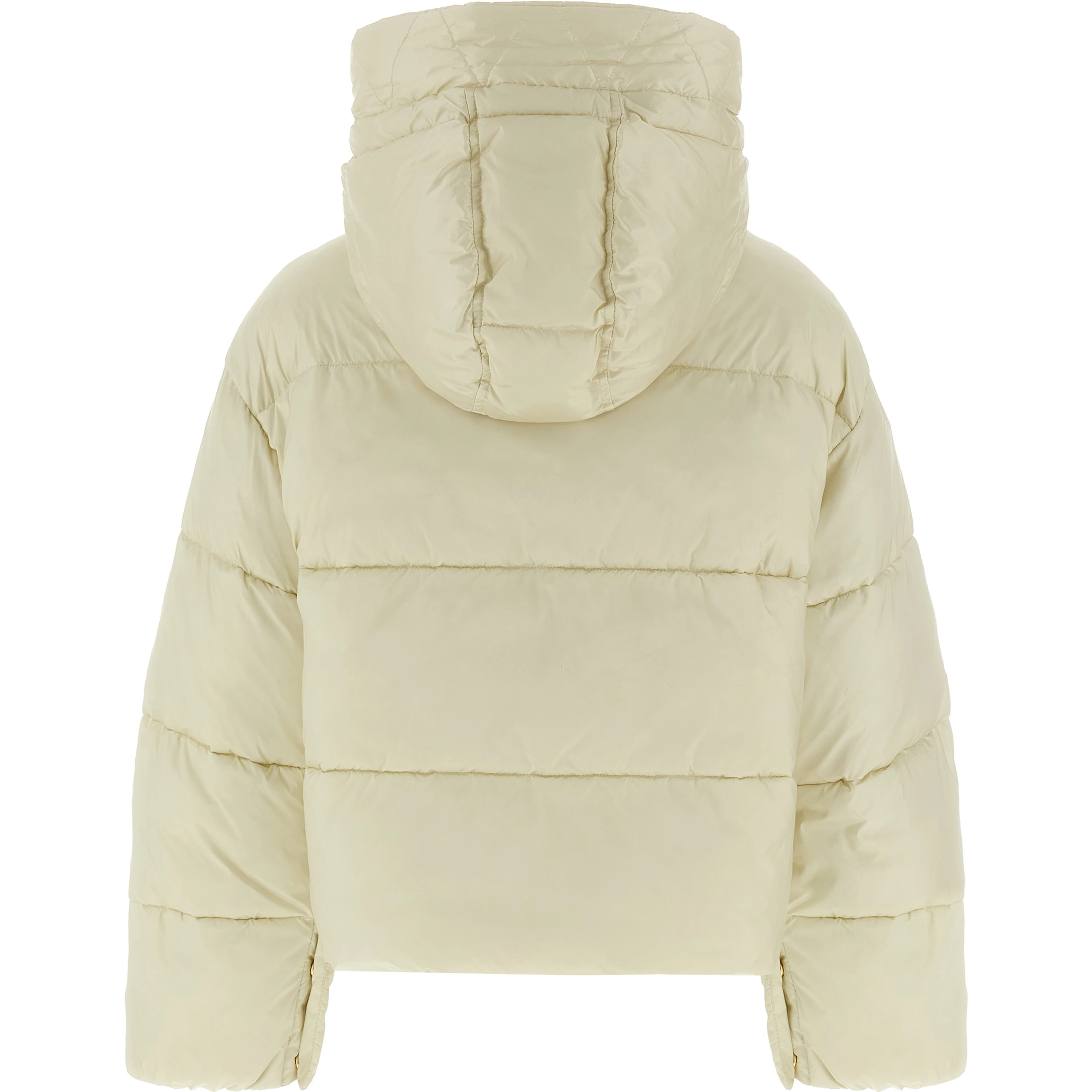 White Polyamide Full-Length Jacket