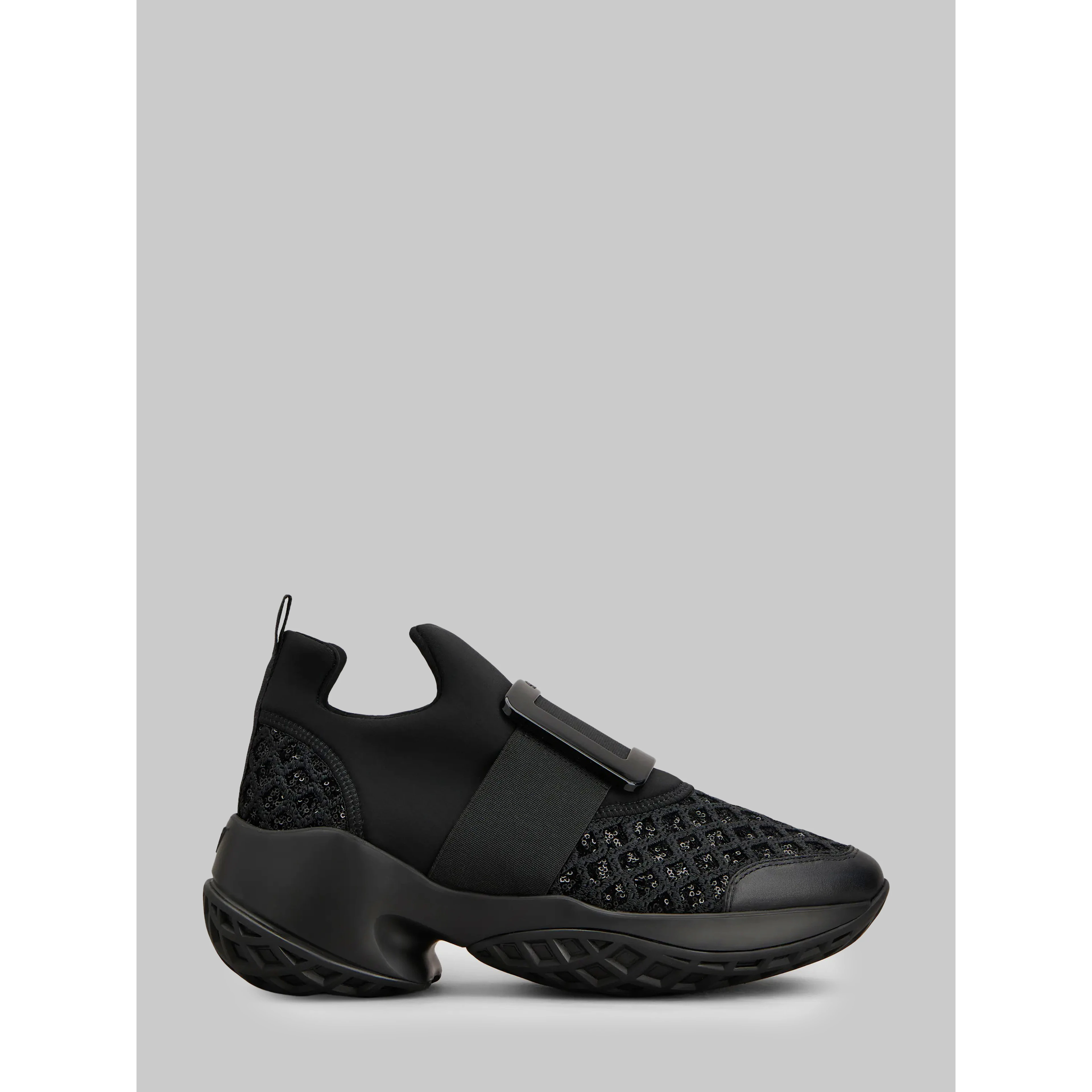 Viv' Run sneakers with sequins in black