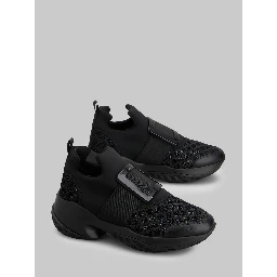 Viv' Run sneakers with sequins in black