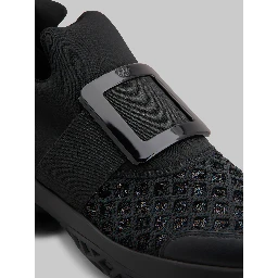 Viv' Run sneakers with sequins in black