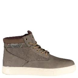 Brown Polyester Men Boot