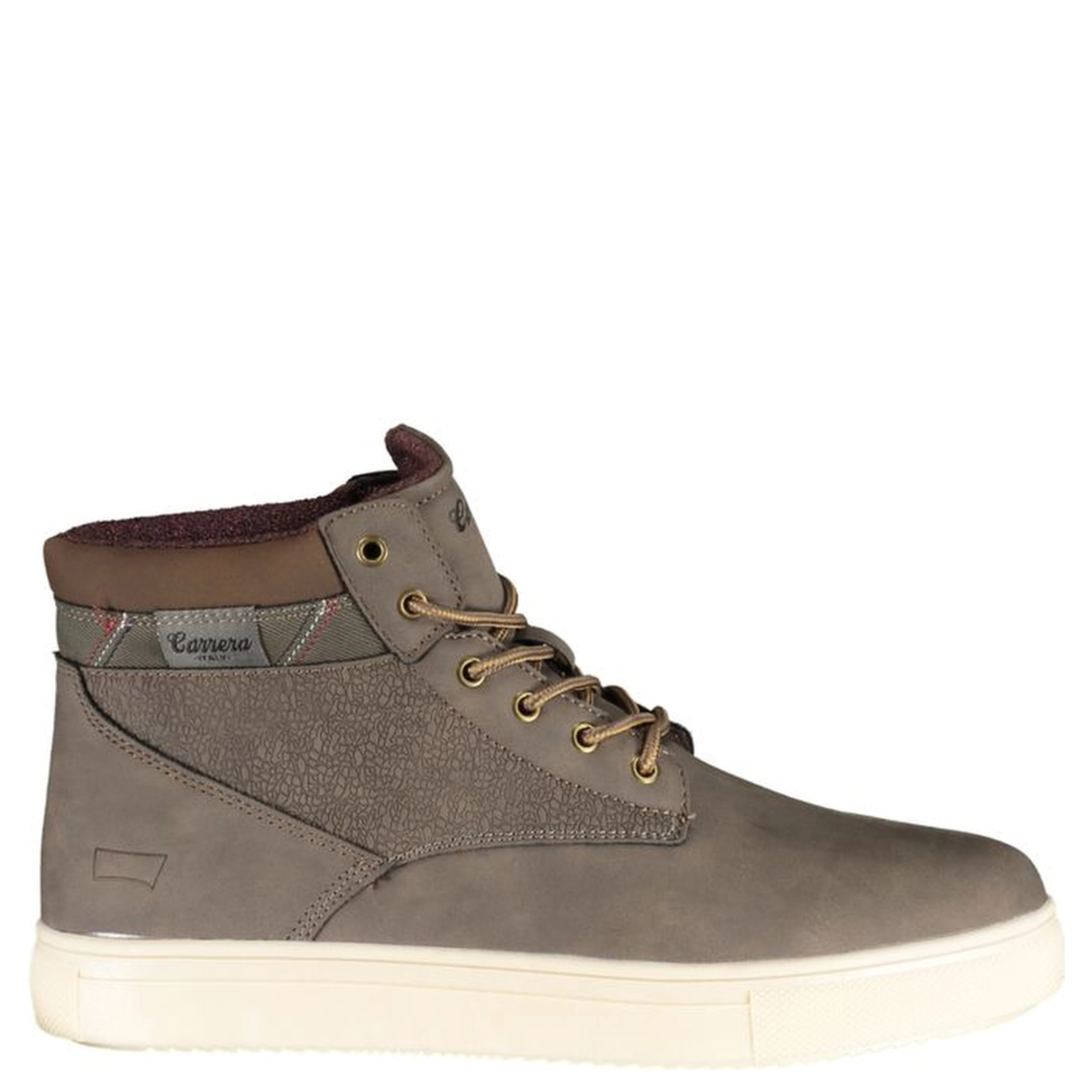 Brown Polyester Men Boot