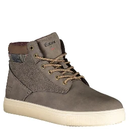 Brown Polyester Men Boot