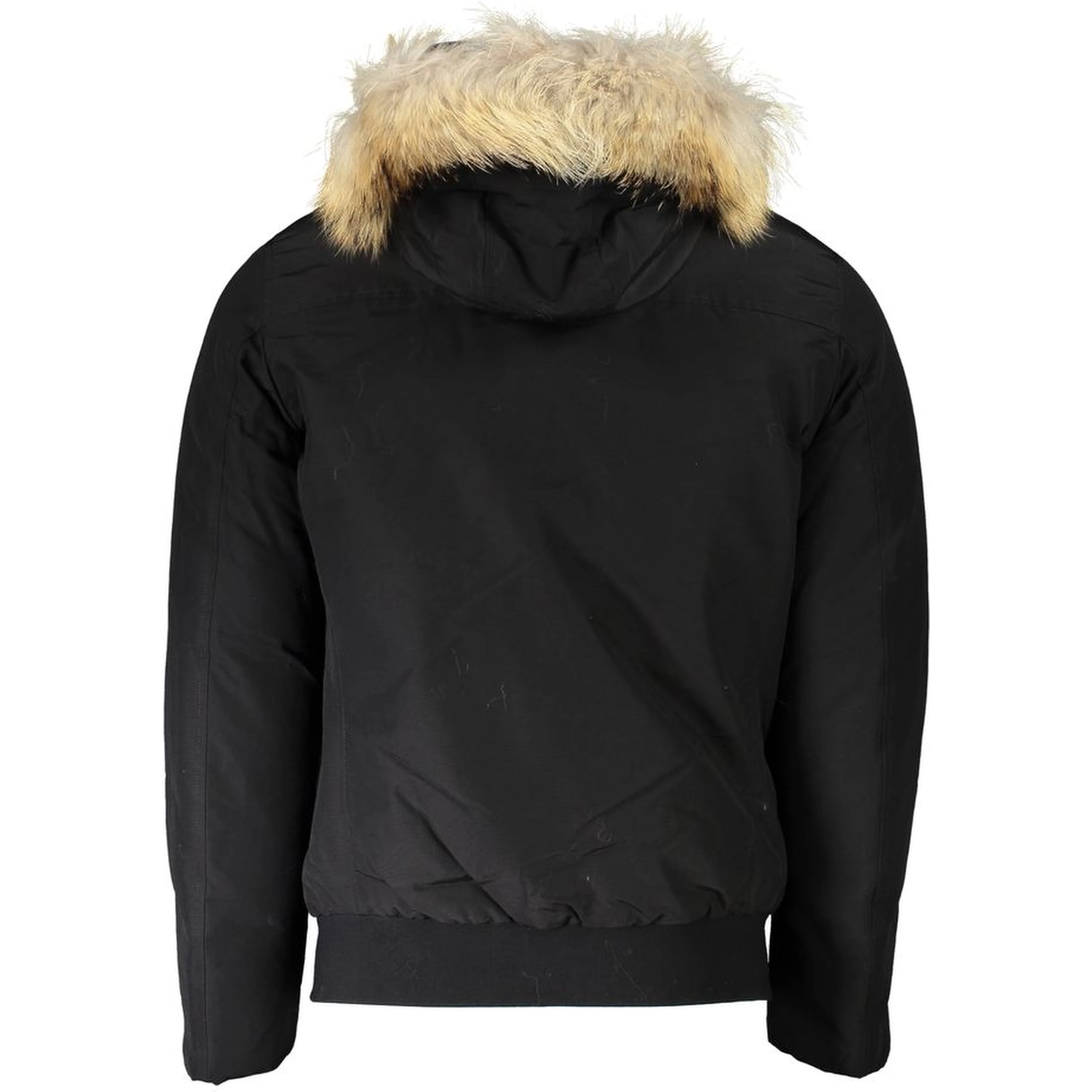 Black Cotton Men Jacket