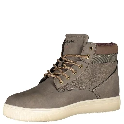 Brown Polyester Men Boot