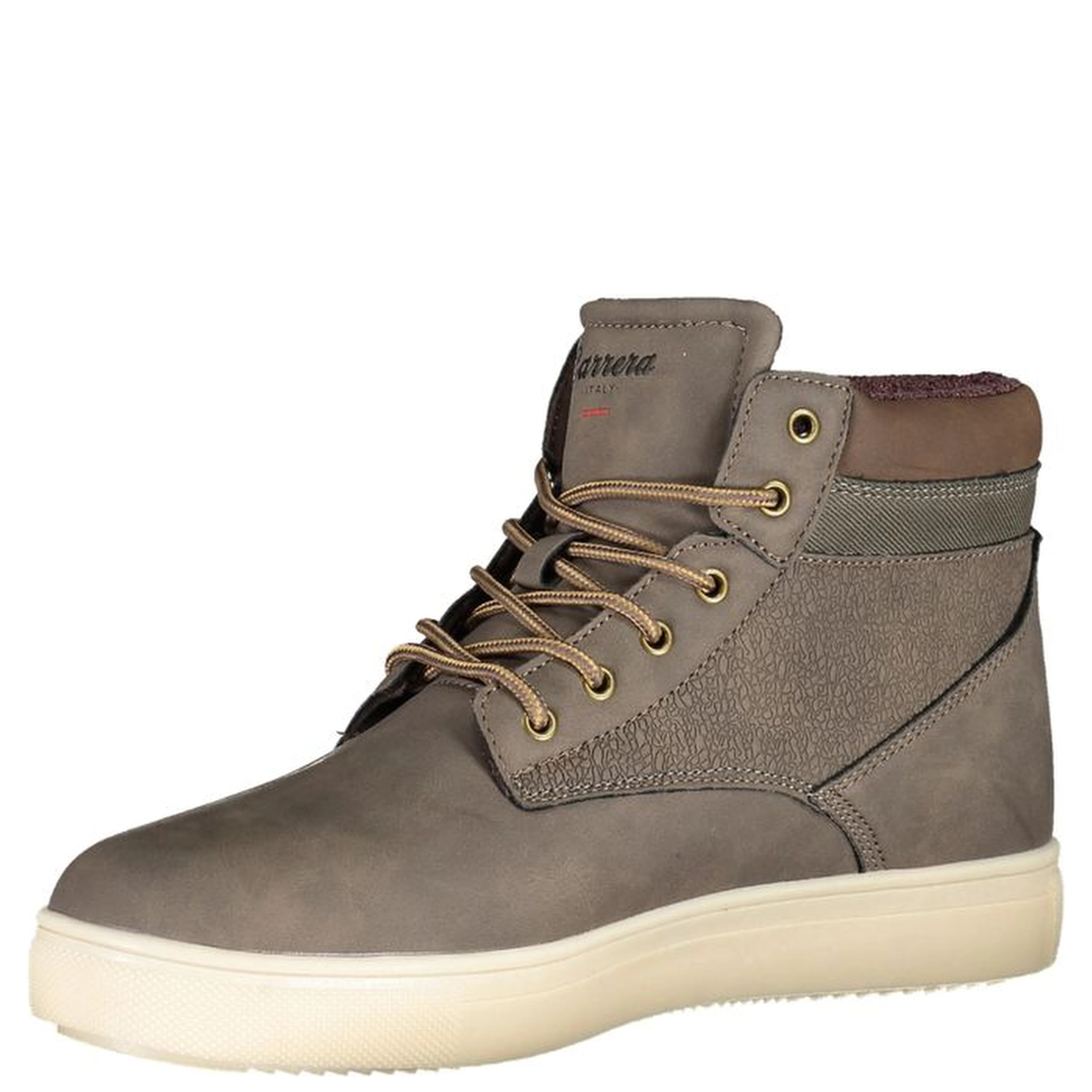 Brown Polyester Men Boot